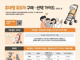 한국소비자원 휴대용 유모차 8개 제품 비교정보