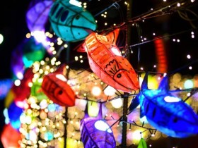 강원 화천 겨울이 빛난다, 산천어축제 앞두고 선등거리 점등