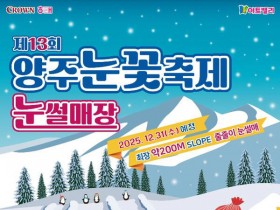 “눈썰매부터 조각전까지”…양주눈꽃축제, 내년 2월까지 열린다