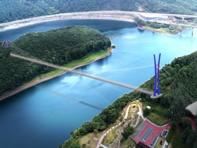 옥천 장계관광지에 ‘국내 최장’ 411.6ｍ 현수교 출렁다리 건설